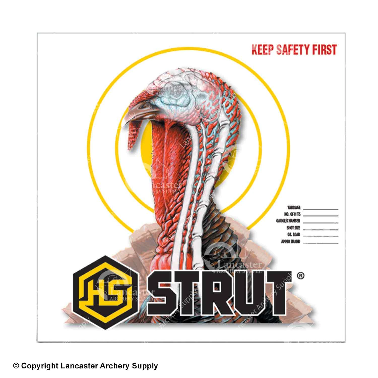 Hunter Specialties Turkey Target Face (12pk) 3 Hunter Specialties Turkey Target Face (12pk)