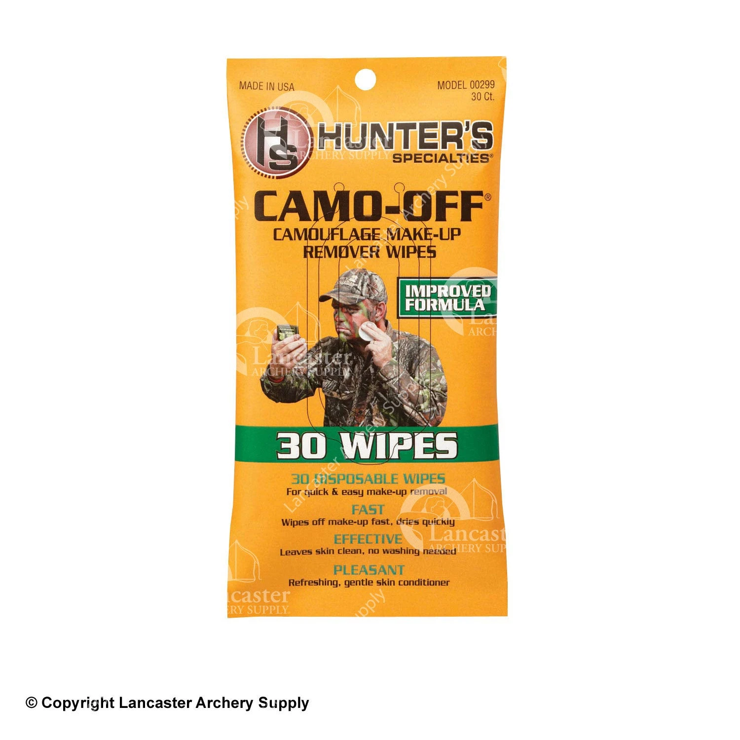 Hunters Specialties Camo-Off Make Up Remover Wipes 3 Hunters Specialties Camo-Off Make Up Remover Wipes
