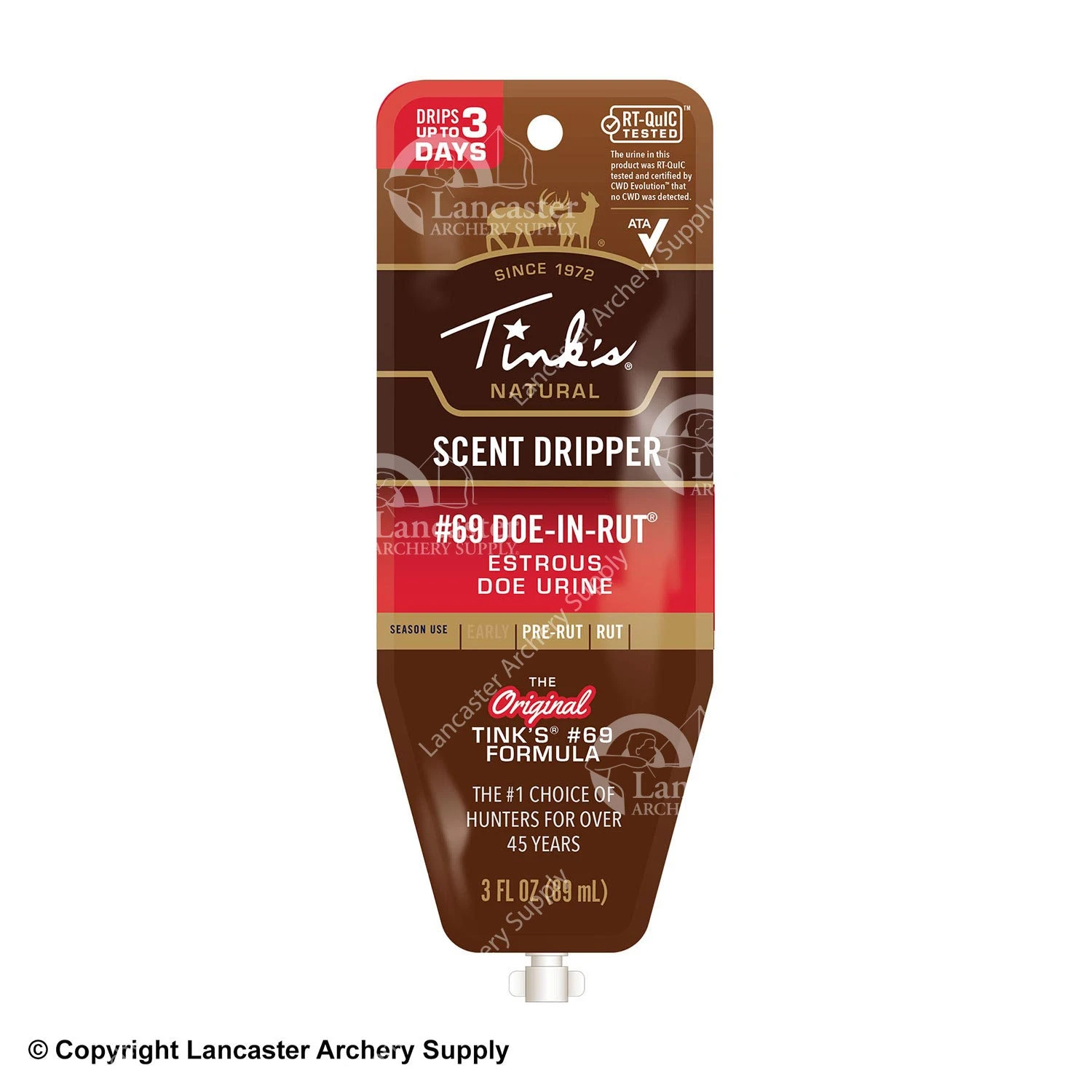 Tink's Disposable Scent Dripper (#69 Doe-in-Rut) 3 Tink's Disposable Scent Dripper (#69 Doe-in-Rut)