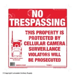 Extreme Hunting Solutions No Trespassing Sign (Tyvek - 10 Pk.)